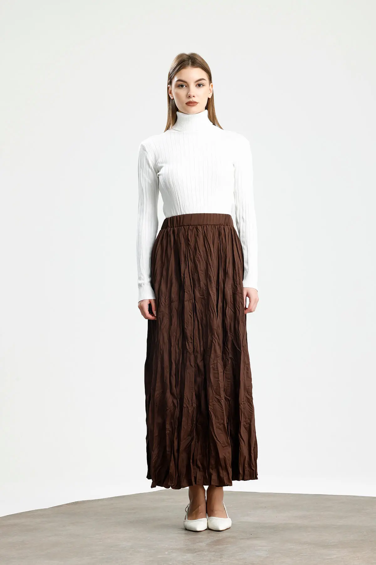 CRUSH SATEN ETEK KAHVE - 1