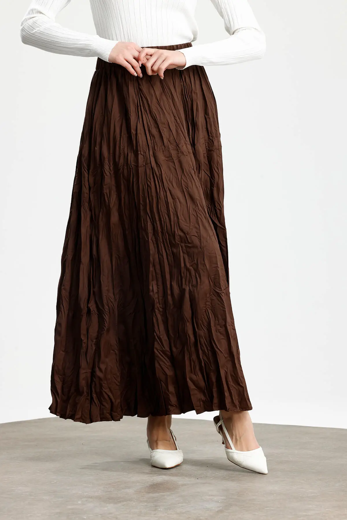 CRUSH SATEN ETEK KAHVE - 2