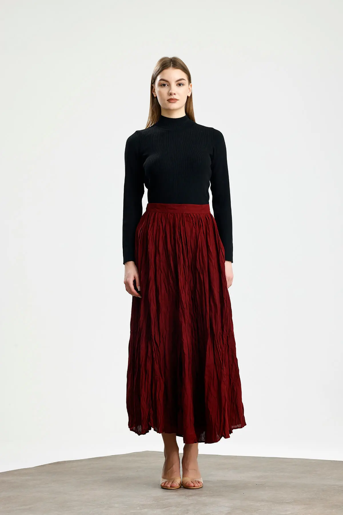 PAMUK VUAL CRUSH ETEK BORDO