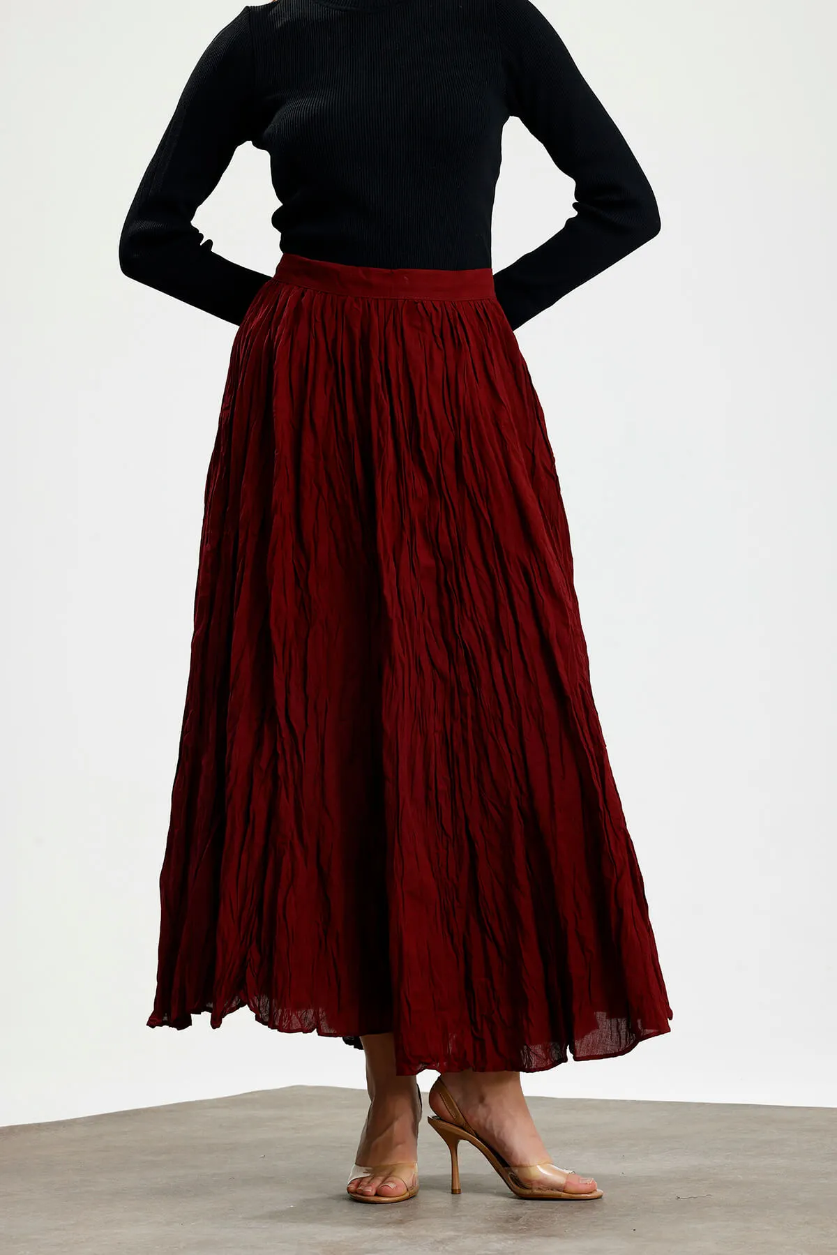 PAMUK VUAL CRUSH ETEK BORDO - 2