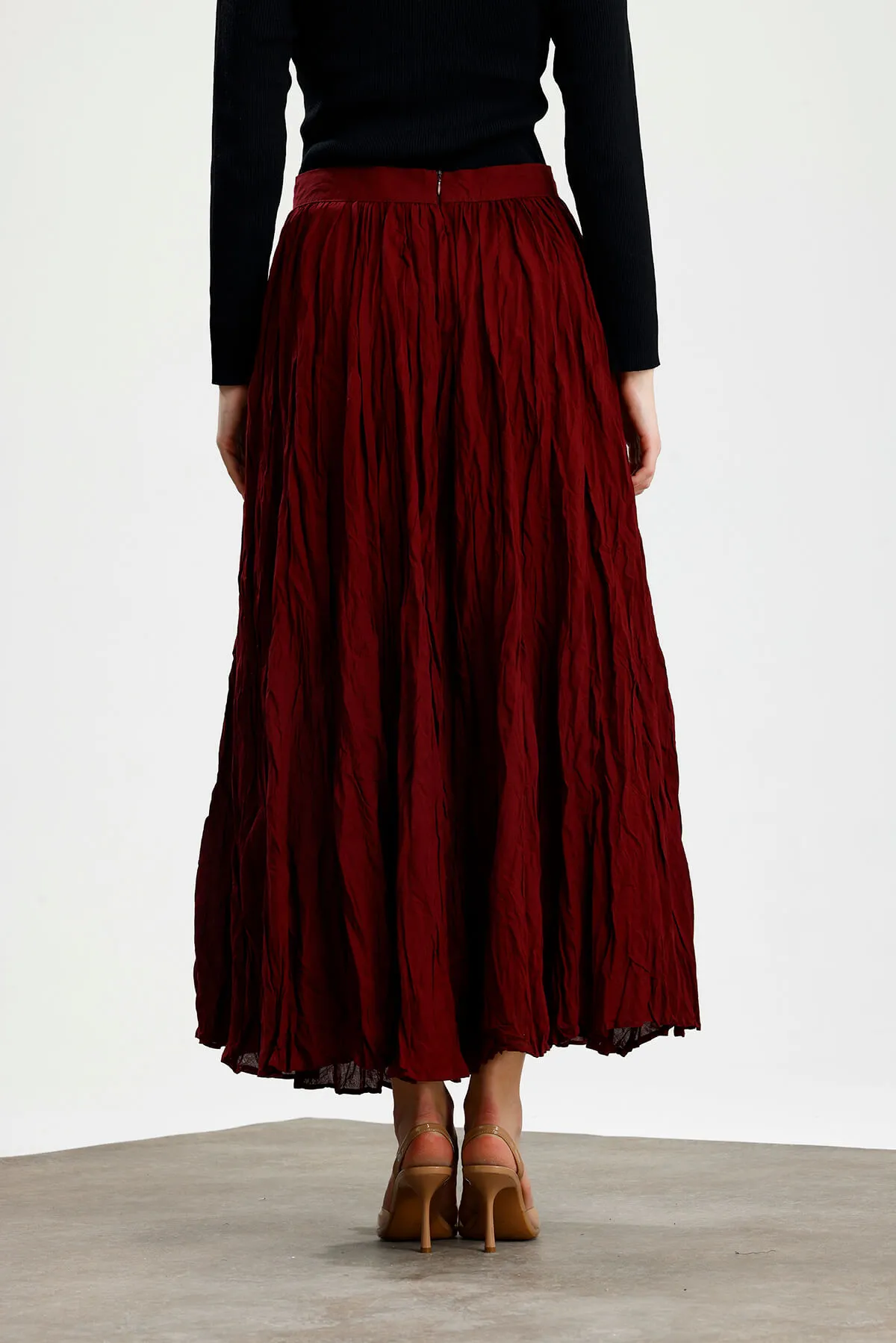 PAMUK VUAL CRUSH ETEK BORDO - 3