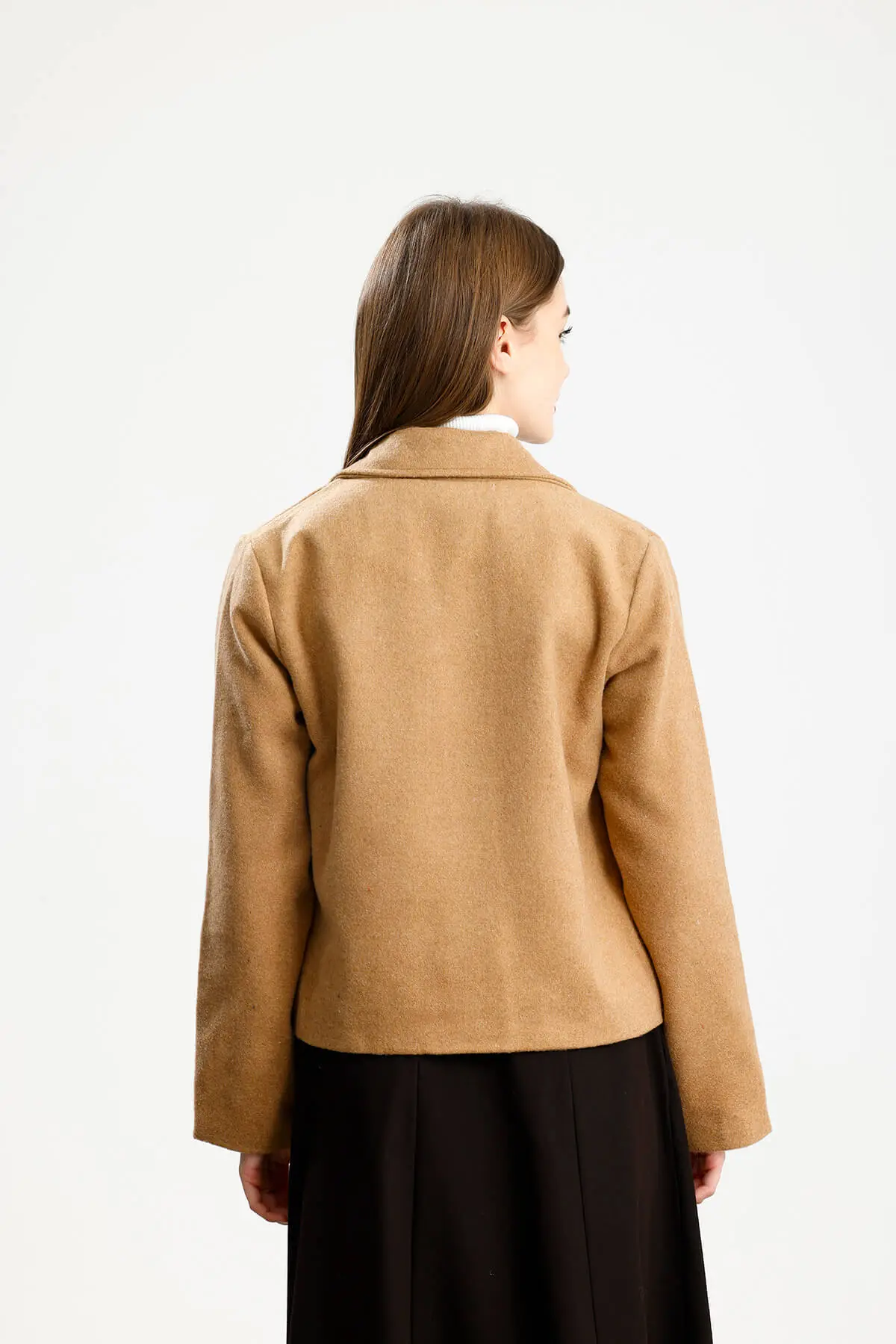 PAMUKLU KAŞE FIT CEKET HARDAL - 3